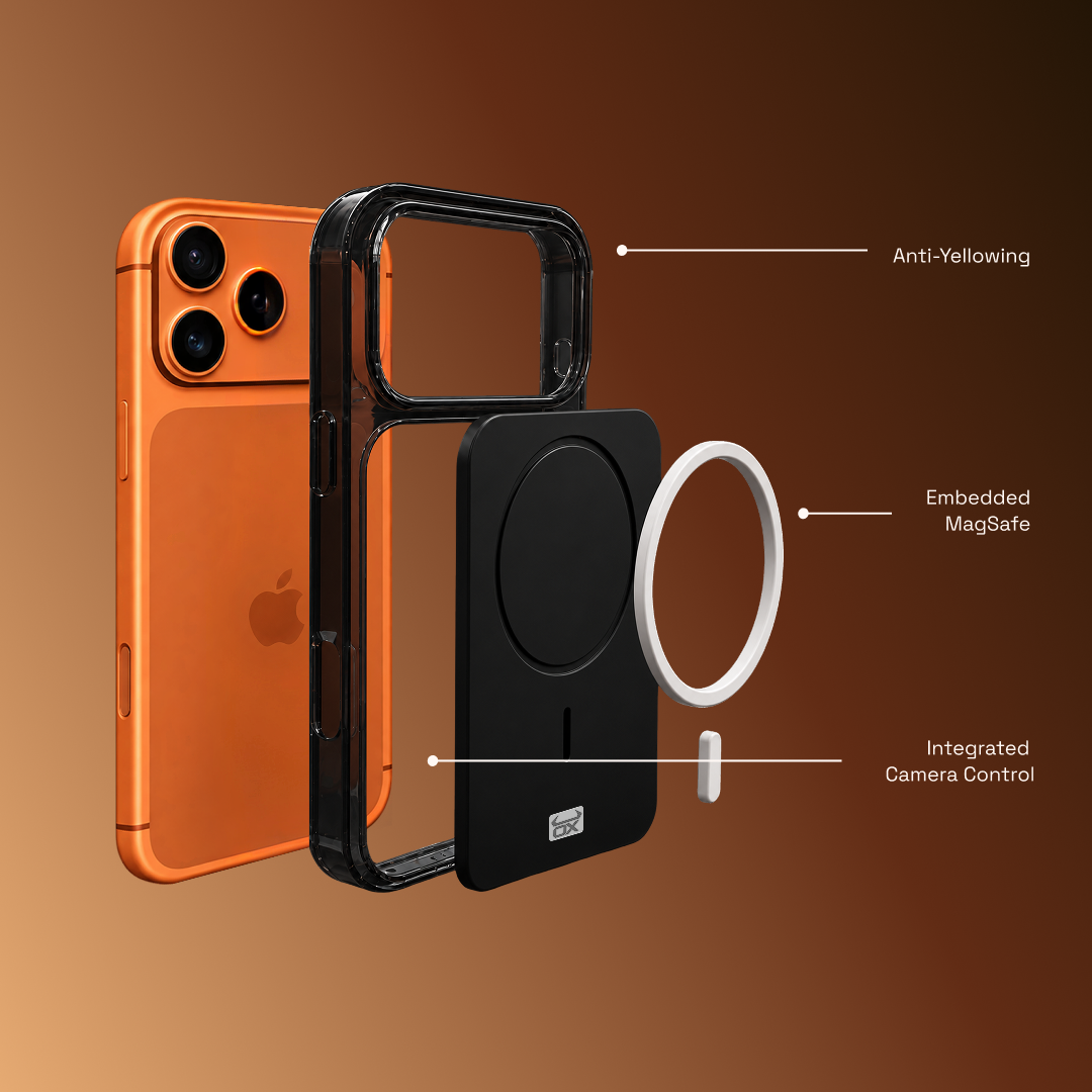 Approved AuraOX technical image showing an exploded product view and feature annotations